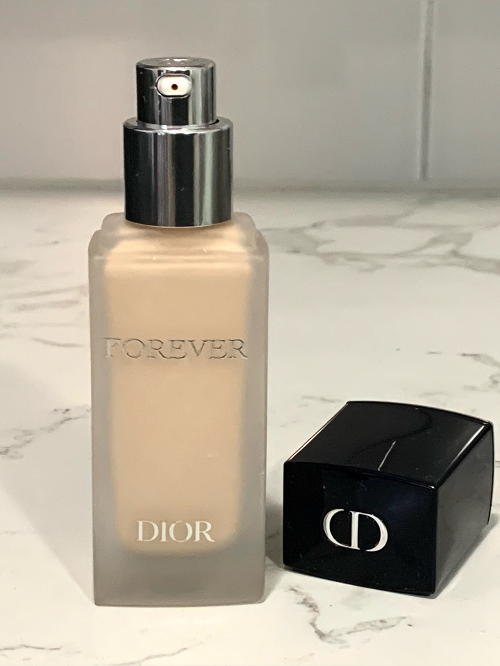 Dior forever 0N matte foundation, sampled